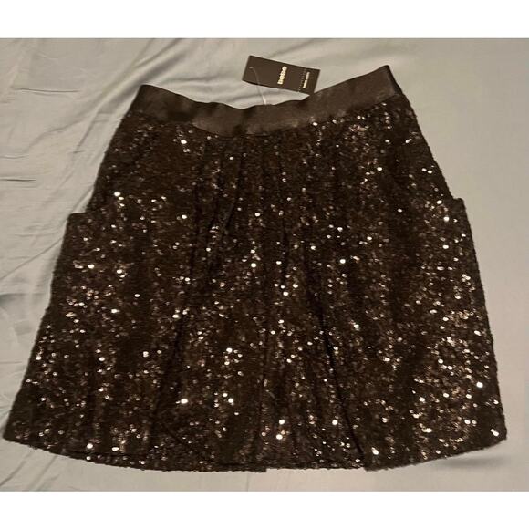 Bebe Dresses & Skirts - New Bebe black sequin cute party skirt size small